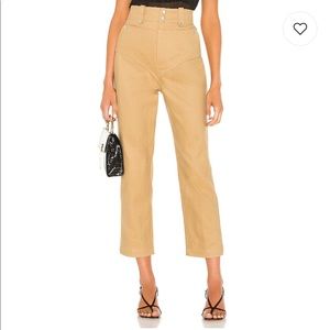 NWT L’Academie The Chanelle Pant in Khaki XXS